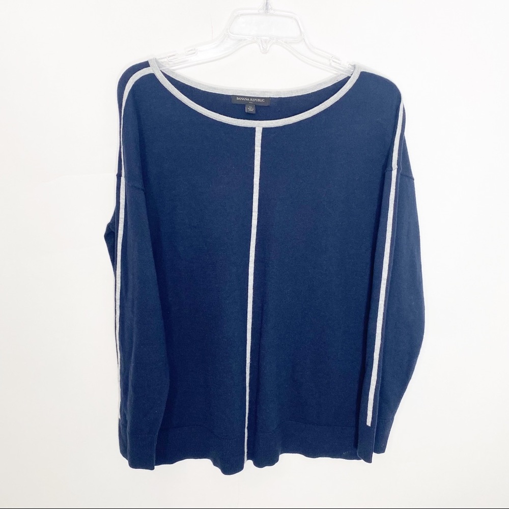 BANANA REPUBLIC Mens Crewneck Sweater, M, Blue